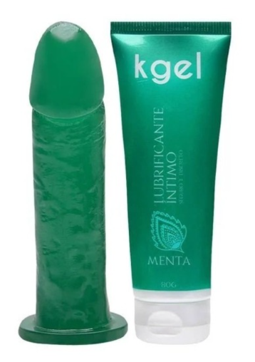 Kit K-softline Lubrificante + Pênis De Borracha Kgel