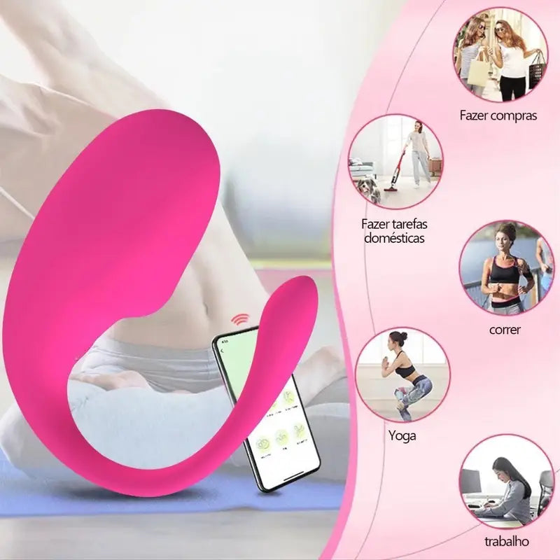 Vibrador Feminino Recarregável Para Casais Bluetooth
