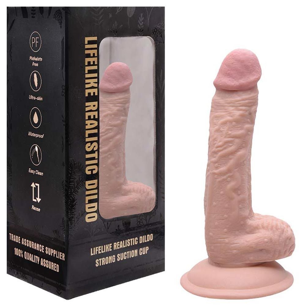 Pênis Realístico 18cm Lifelike Vipmix: Prazer Autêntico