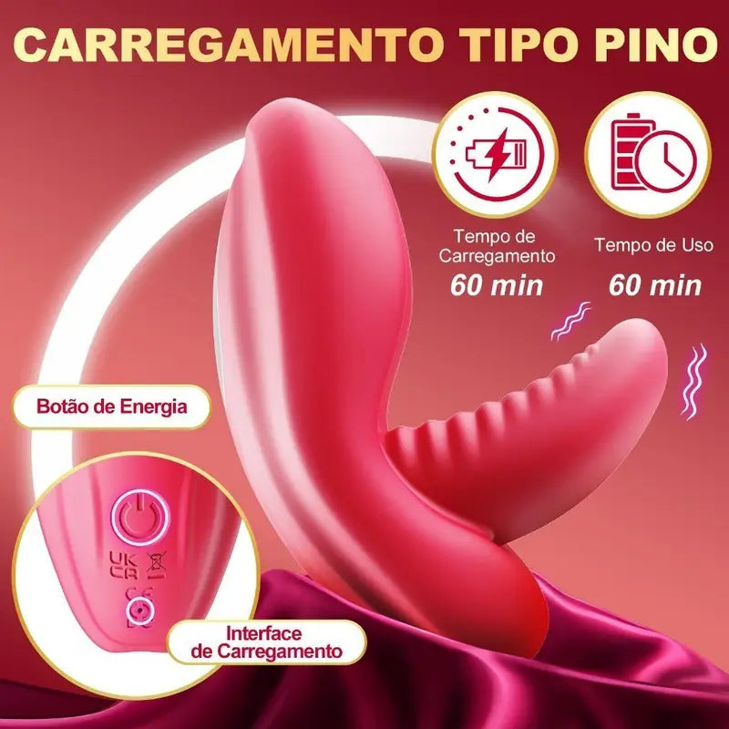 Vibrador de Calcinha Oculto Duplo Motor – Controle APP