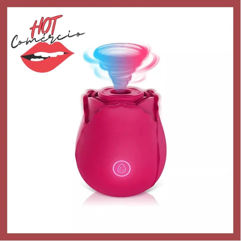 Sugador de Clitóris Recarregável Rosa – Prazer Feminino Intenso