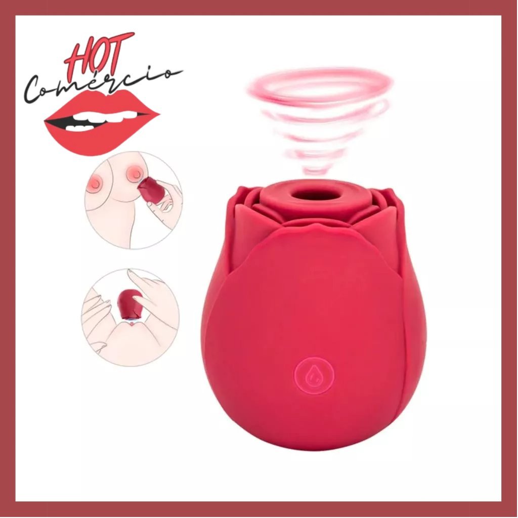 Sugador de Clitóris Recarregável Rosa – Prazer Feminino Intenso